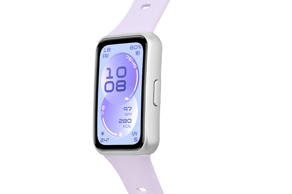 Vòng đeo tay thông minh Huawei Band 11 dây Fluor Màu Tím