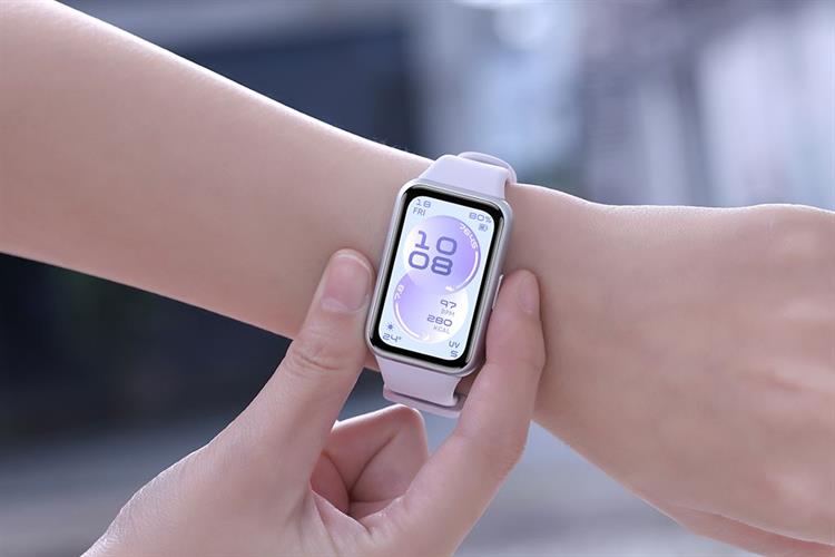 Vòng đeo tay thông minh Huawei Band 11 dây Fluor Màu Tím