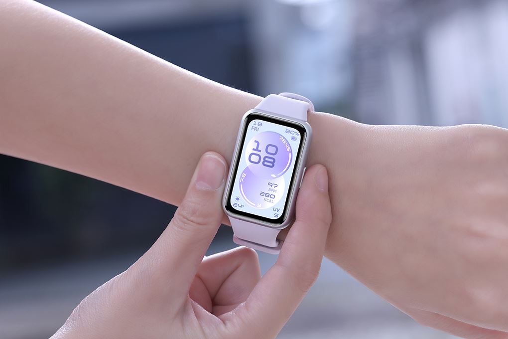 Vòng đeo tay thông minh Huawei Band 11 dây Fluor Màu Tím