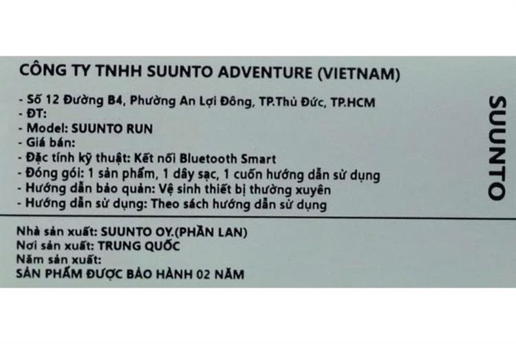 Suunto Run 46mm dây nylon Màu Xám