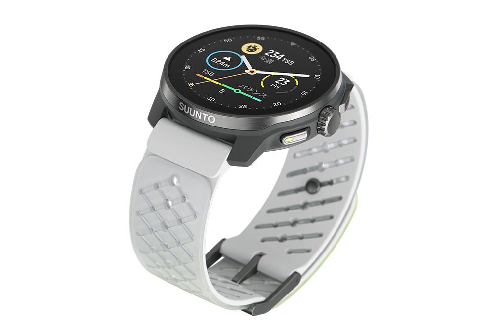 Suunto Race S Titanium 45mm dây silicone Màu Trắng