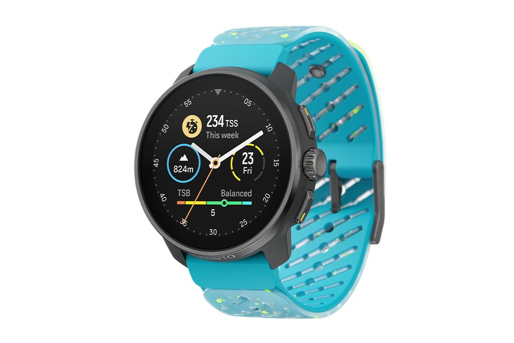 Suunto Race S Titanium Courtney 45mm dây silicone Màu Xanh Dương