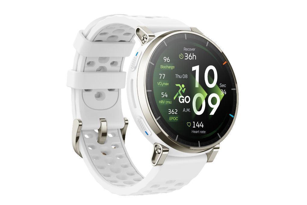 Amazfit Active 3 Premium 46mm dây silicone Màu Trắng