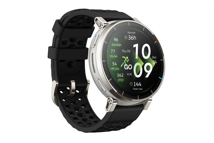 Amazfit Active 3 Premium 46mm dây silicone Màu Đen