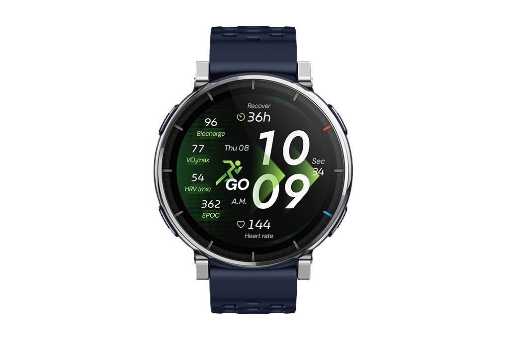 Amazfit Active 3 Premium 46mm dây silicone Màu Xanh