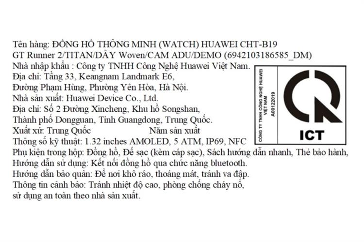 Huawei Watch GT Runner 2 43.5mm dây Nylon Màu Màu combo