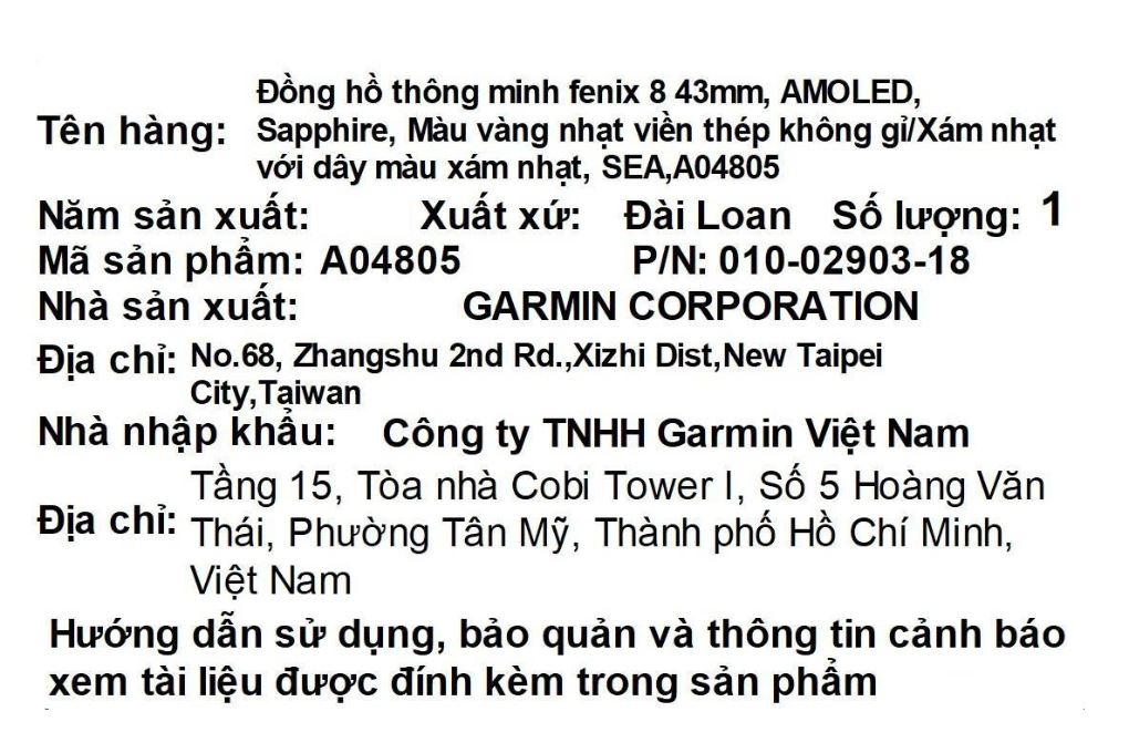 Garmin Fenix 8 Sapphire 43mm viền thép dây silicone Màu Vàng nhạt