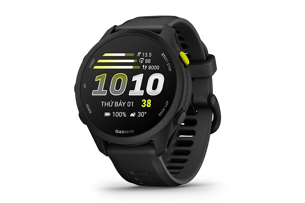 Garmin Forerunner 70 42.6mm dây silicone Màu Đen