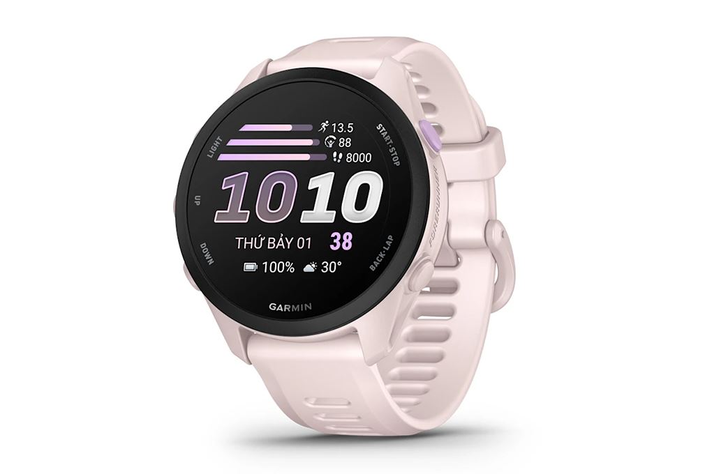 Garmin Forerunner 70 42.6mm dây silicone Màu Hồng nhạt