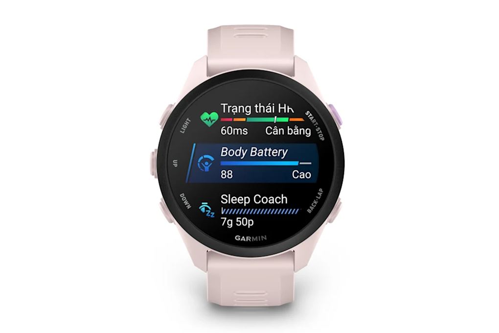 Garmin Forerunner 70 42.6mm dây silicone Màu Hồng nhạt