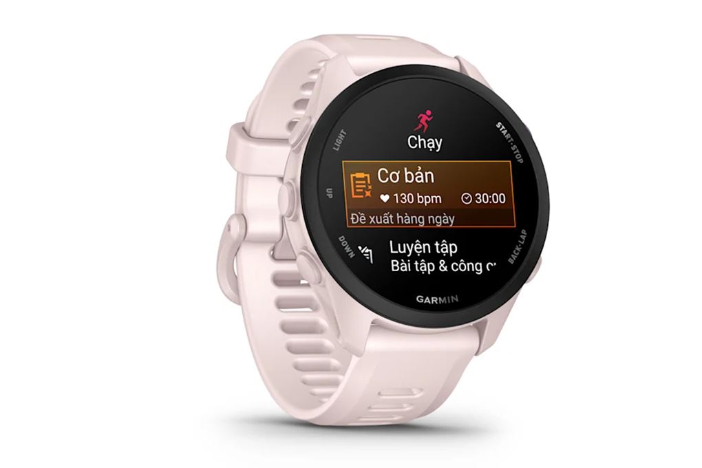 Garmin Forerunner 70 42.6mm dây silicone Màu Hồng nhạt