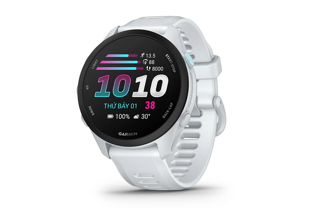 Garmin Forerunner 70 42.6mm dây silicone Màu Trắng
