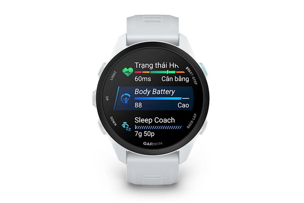 Garmin Forerunner 70 42.6mm dây silicone Màu Trắng