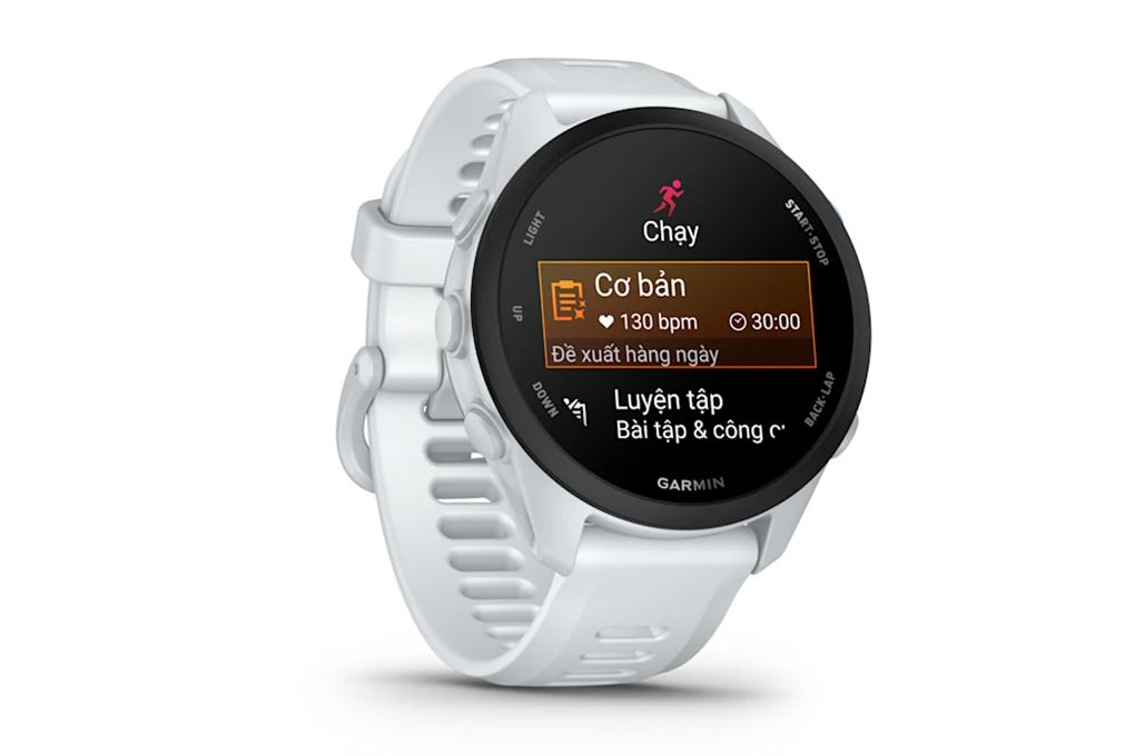 Garmin Forerunner 70 42.6mm dây silicone Màu Trắng