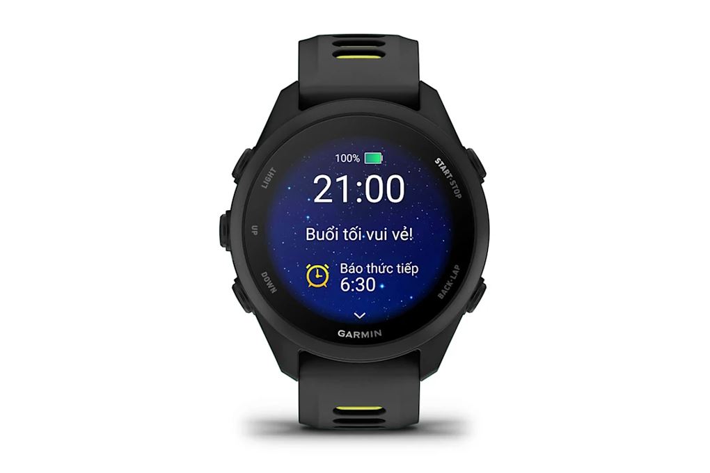 Garmin Forerunner 170 42.6mm dây silicone Màu Đen - Vàng