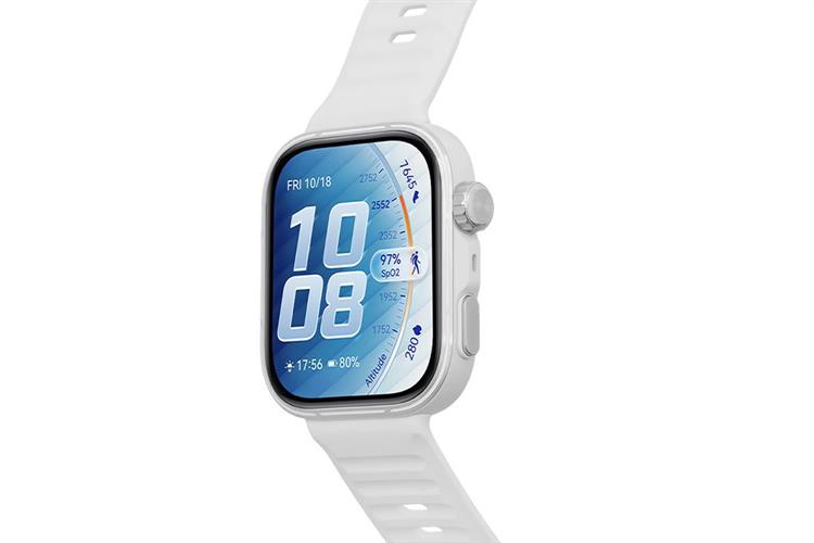 Huawei Watch Fit 5 Pro 44.5mm viền Titanium Micro Arc Oxidation dây Fluoro Màu Trắng