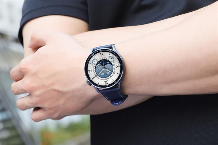 Xiaomi Watch S5 46mm viền gốm dây da Màu Xanh Dương