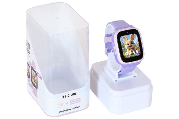 Đồng hồ định vị trẻ em Kidcare Sight S5 4G Màu Tím