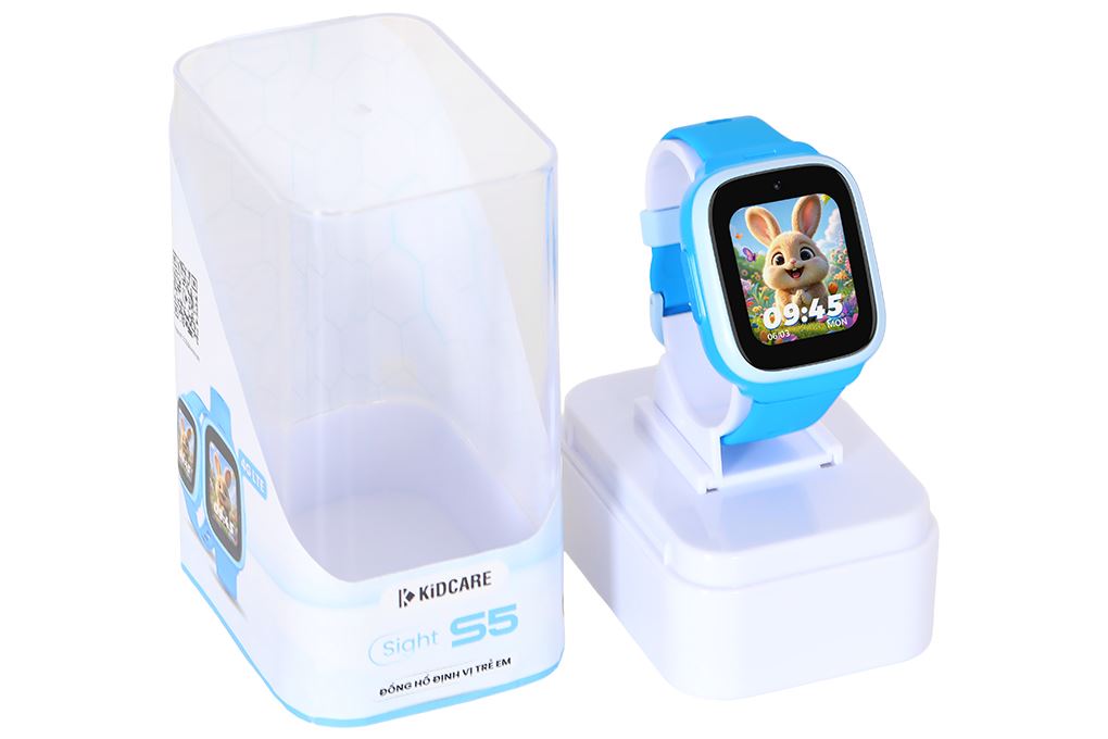 Đồng hồ định vị trẻ em Kidcare Sight S5 4G Màu Xanh Dương