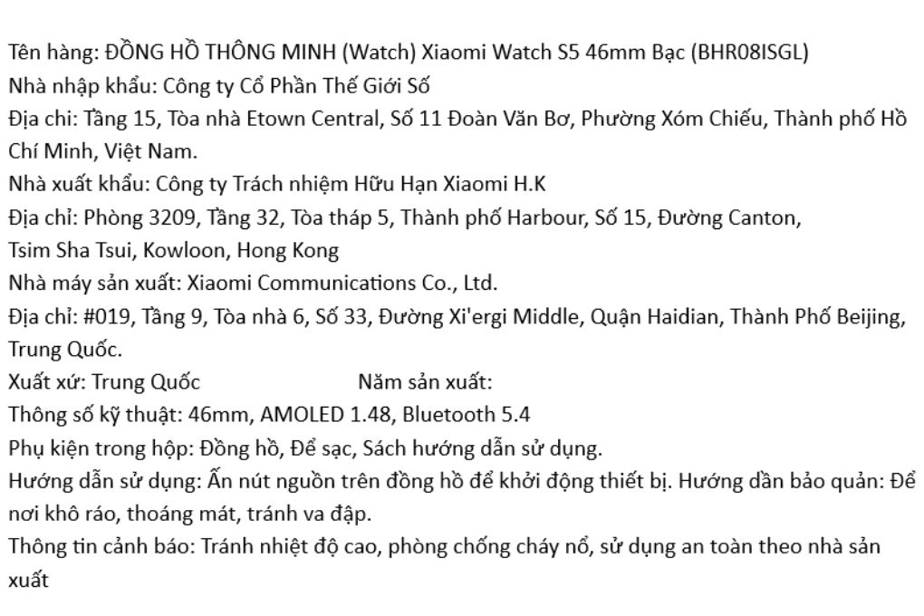 Xiaomi Watch S5 46mm dây cao su Fluoro - 4