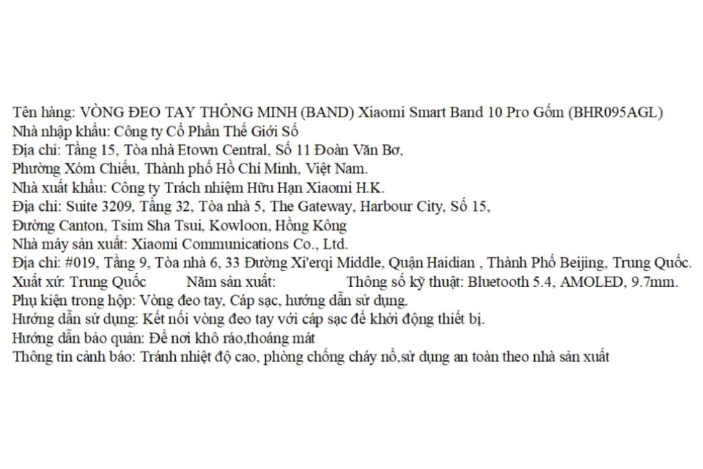 Vòng đeo tay thông minh Mi Band 10 Pro viền gốm Màu Trắng