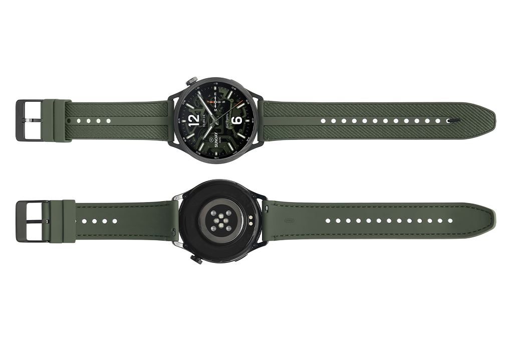 Xiaomi Watch S5 46mm viền Carbon dây Woven Màu Xanh lá