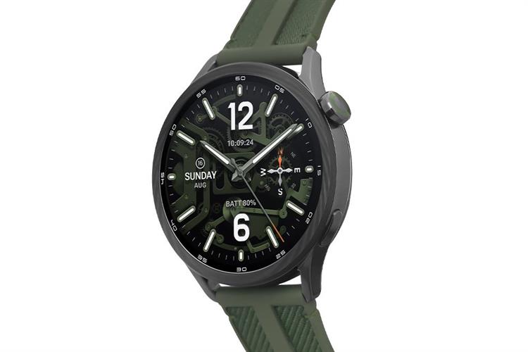 Xiaomi Watch S5 46mm viền Carbon dây Woven Màu Xanh lá