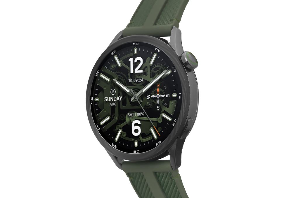 Xiaomi Watch S5 46mm viền Carbon dây Woven Màu Xanh lá