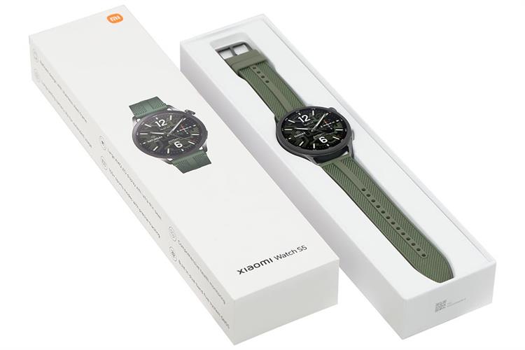 Xiaomi Watch S5 46mm viền Carbon dây Woven Màu Xanh lá