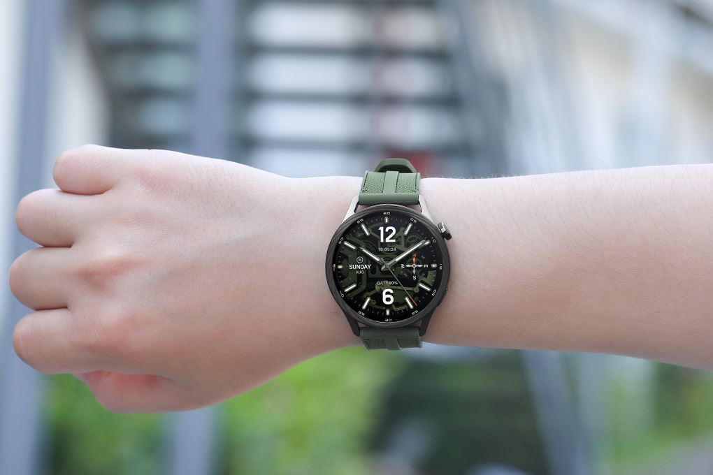 Xiaomi Watch S5 46mm viền Carbon dây Woven Màu Xanh lá
