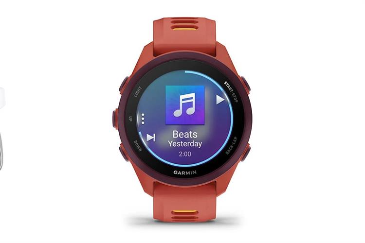 Garmin Forerunner 170 Music 42.6mm dây silicone Màu Cam