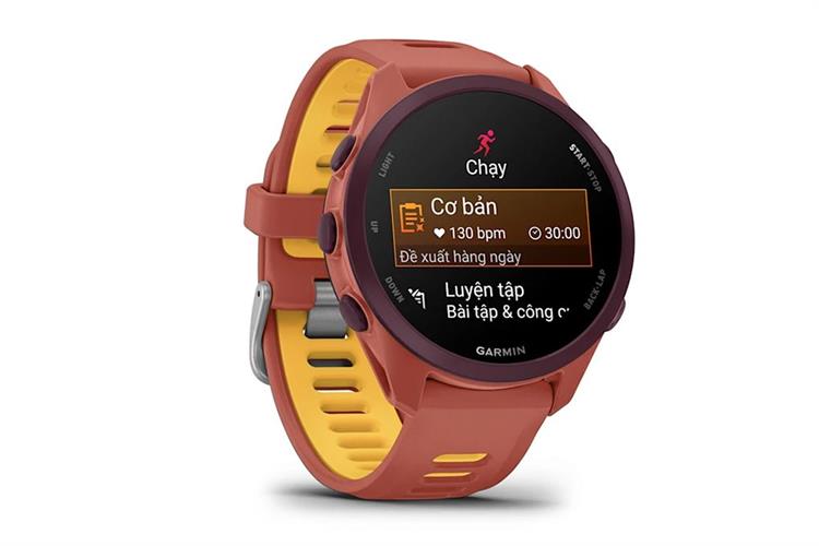 Garmin Forerunner 170 Music 42.6mm dây silicone Màu Cam