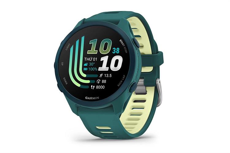 Garmin Forerunner 170 Music 42.6mm dây silicone Màu Xanh lá