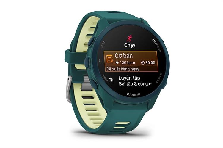 Garmin Forerunner 170 Music 42.6mm dây silicone Màu Xanh lá