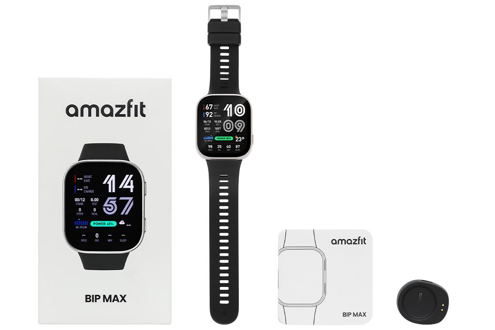 Amazfit Bip Max 49.5mm dây silicone Màu Đen