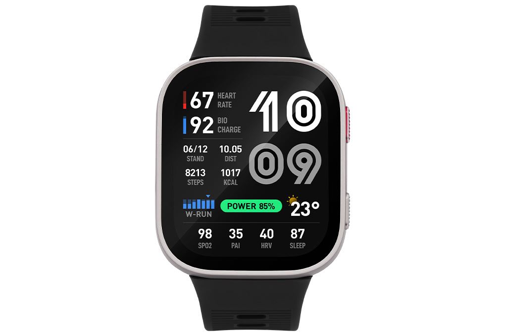 Amazfit Bip Max 49.5mm dây silicone Màu Đen