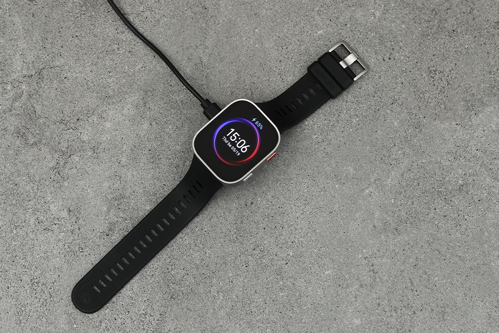Amazfit Bip Max 49.5mm dây silicone Màu Đen
