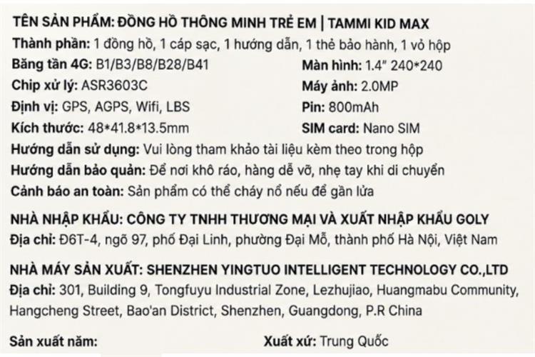 Đồng hồ định vị trẻ em Tammi Watch Kid Max Màu Hồng