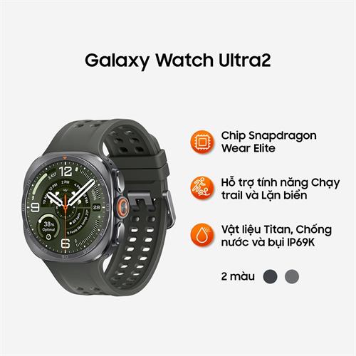 Samsung Galaxy Watch Ultra 2 LTE 47mm dây silicone Màu Xanh rêu