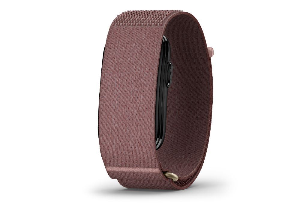 Vòng đeo tay thông minh Garmin CIRQA size S-M dây vải Màu Hồng đất