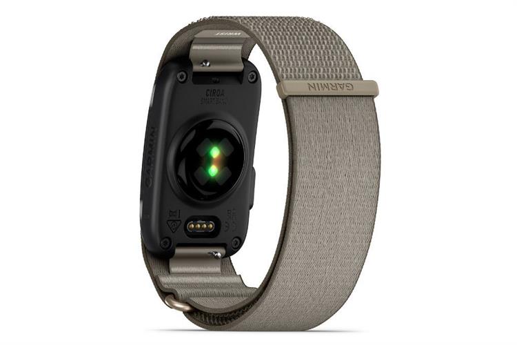 Vòng đeo tay thông minh Garmin CIRQA size S-M dây vải Màu Xám
