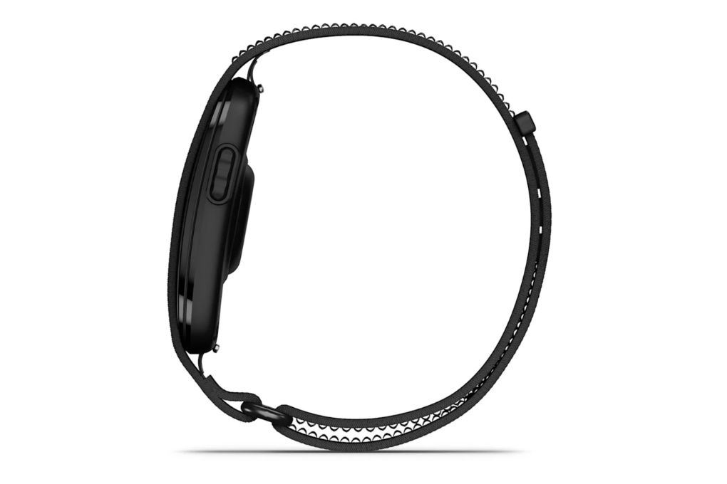 Vòng đeo tay thông minh Garmin CIRQA size S-M dây vải Màu Đen