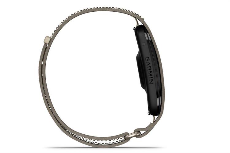 Vòng đeo tay thông minh Garmin CIRQA size S-M dây vải Màu Xám