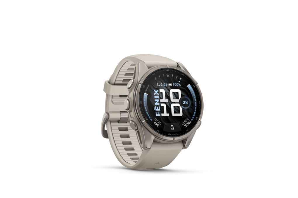 Garmin Fenix 9 Sapphire 43mm viền Titanium dây silicone Màu Xám