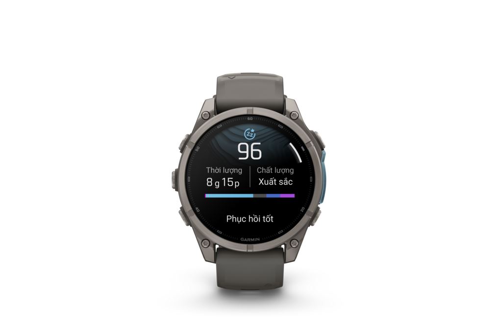 Garmin Fenix 9 Sapphire 47mm viền Titanium dây silicone Màu Xám