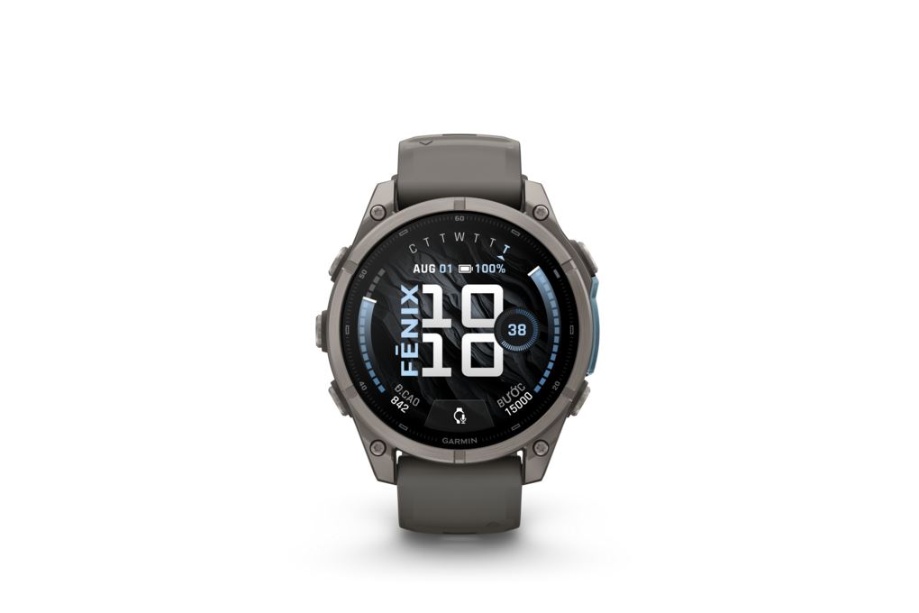 Garmin Fenix 9 Sapphire 47mm viền Titanium dây silicone Màu Xám