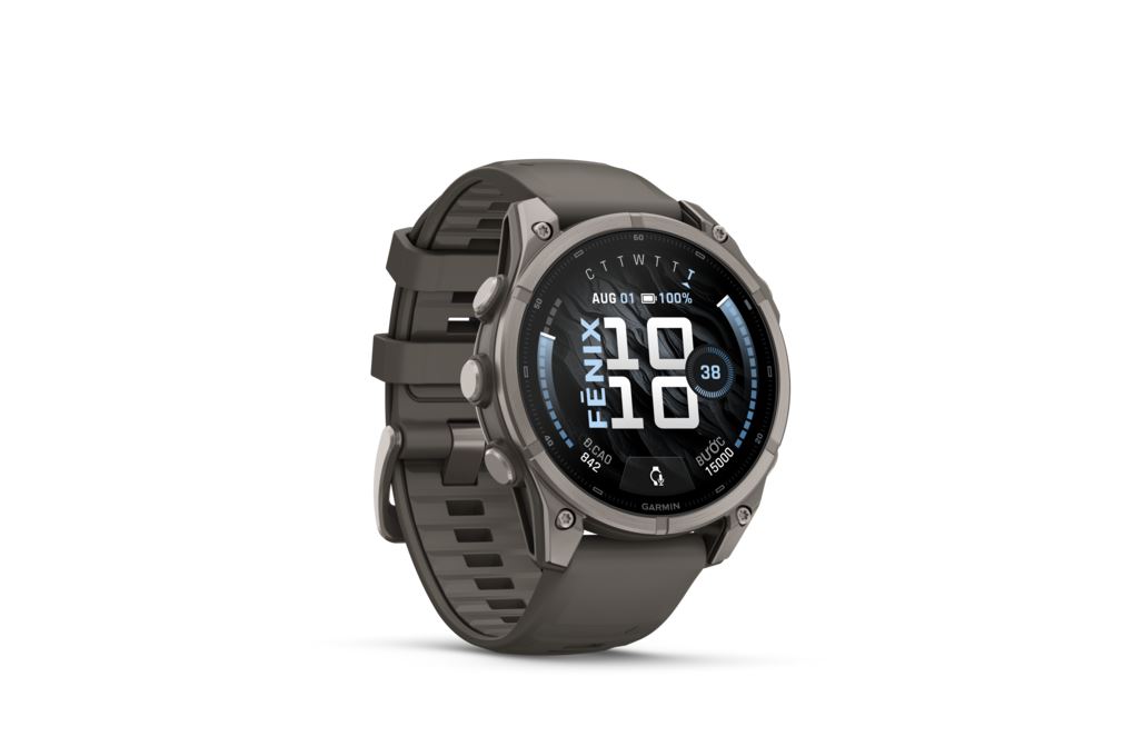 Garmin Fenix 9 Sapphire 47mm viền Titanium dây silicone Màu Xám