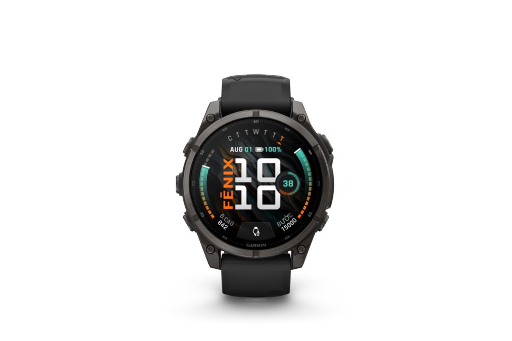 Garmin Fenix 9 Sapphire 47mm viền Titanium Carbon dây silicone Màu Đen