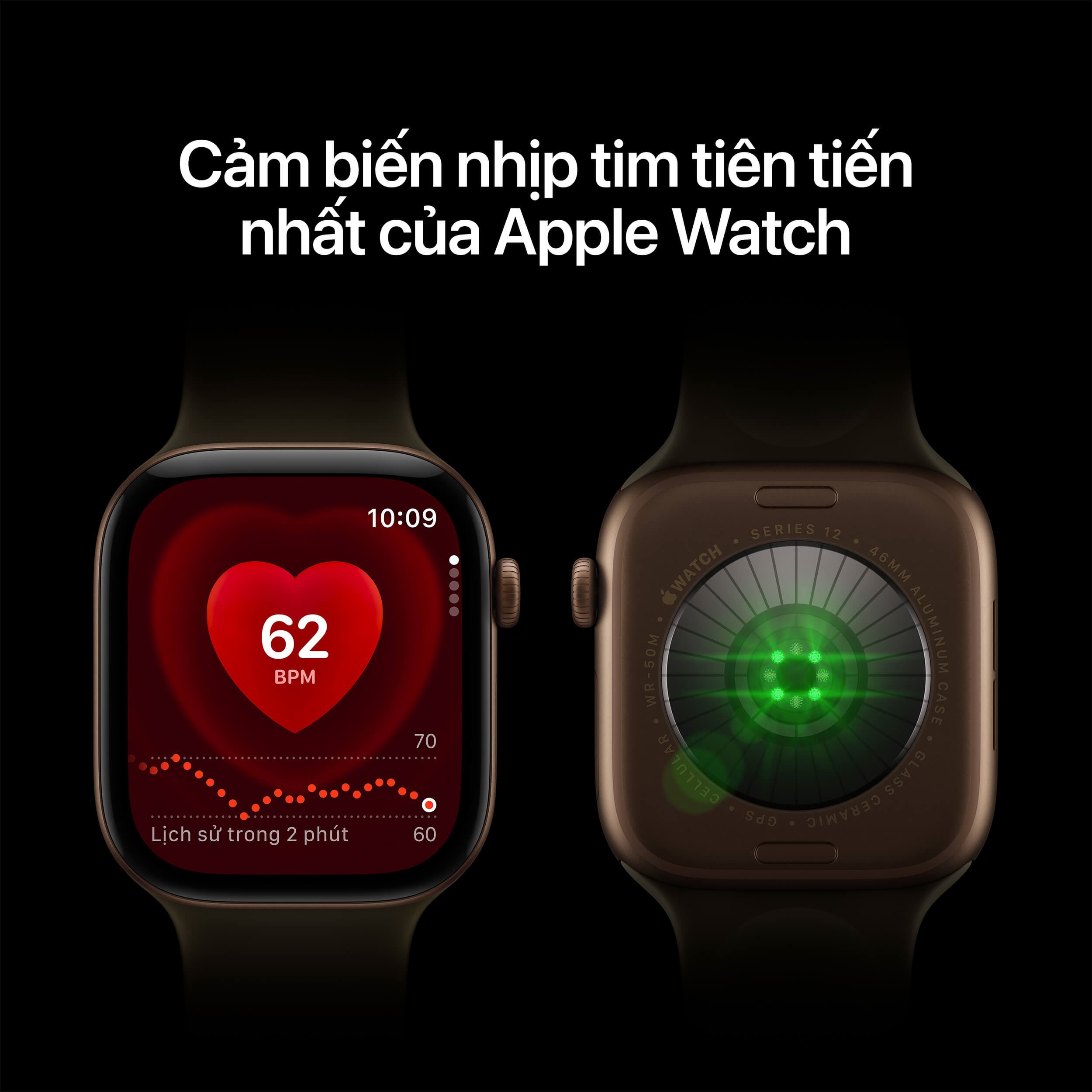 Apple Watch Series 12 GPS + Cellular 42mm viền Titanium dây Milan Màu Vàng