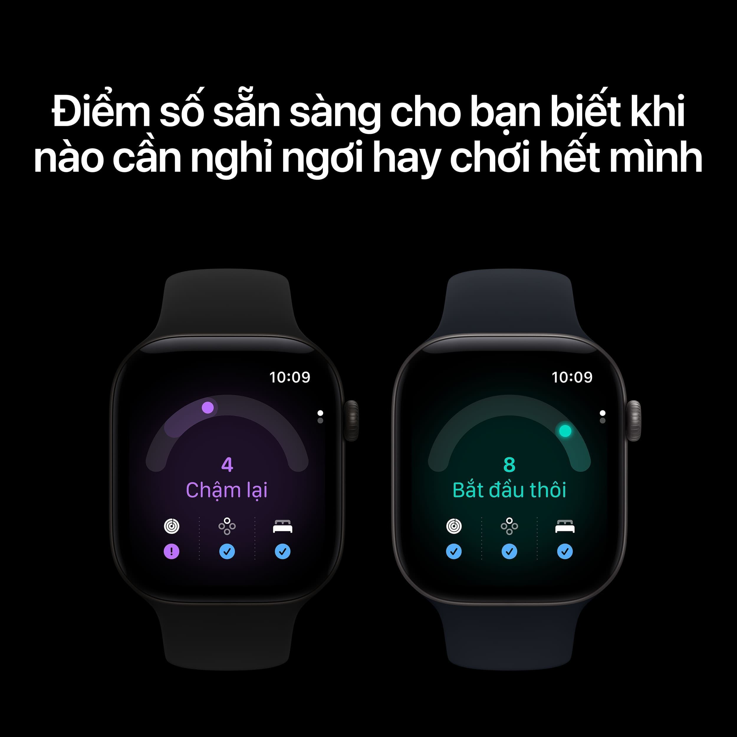 Apple Watch Series 12 GPS + Cellular 46mm viền nhôm dây silicone Màu Đen